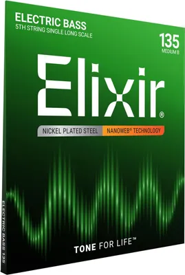 Obrázok produktu pre Elixir Strings 15435, Gitara, Oceľ, Elektrické/Basové, 1 kusov