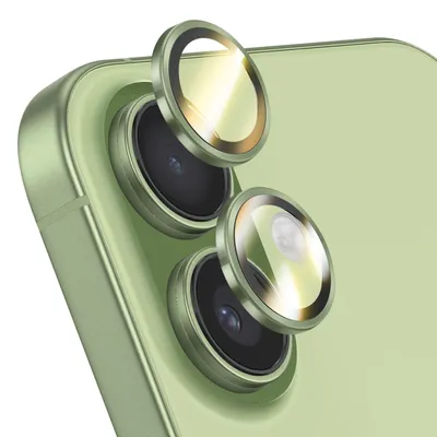 Image de Rhinoshield, verre de protection pour appareil photo iPhone 16 / 16 Plus / 17, résistant aux rayures, vert