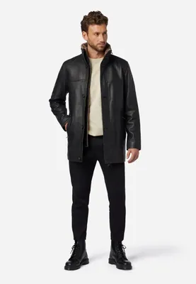Produktbild von Herren Lederjacke Kurzmantel Ricano JEMENEZ – Schwarz / 2XL