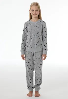 Produktbild von Schiesser Mädchen Schlafanzug Set Pyjama lang Frottee - Größe 98 bis 176