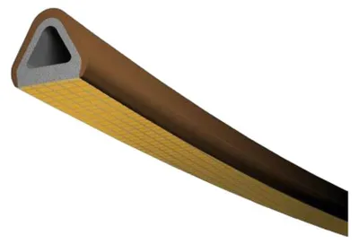 Obrázek produktu pro Těsnění oken a dveří TLT, profil D 6 H, 9 x 8 mm, hnědé, 2 x 3 m