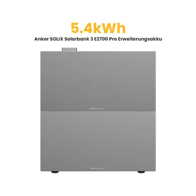 Produktbild von Anker BP2700 Erweiterungsakku 2.7 kWh für Anker SOLIX Solarbank 3 E2700 Pro /Solarbank 2 E1600 Pro Balkonkraftwerk Speicher（2 Stück), von Powerness