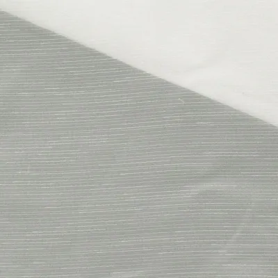Produktbild von Gardinenstoff Meterware Stores Voile einfarbig creme feine Streifen transparent 260cm Höhe