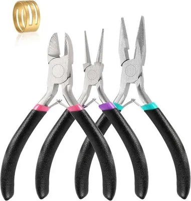 Produktbild von Sieradentangenset - 3-tegengesett für Schmuck anfertigen und reparieren