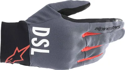 Image de Gants de moto Alpinestars AS-DSL Shotaro, gris/rouge, 2XL