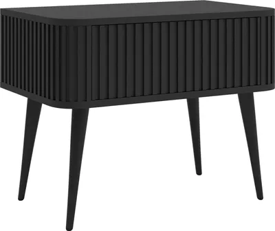 Obrázek produktu pro Selsey Ovarlo - Noční stolek se zásuvkou, černý , 63 cm