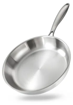 Edelstahl-Braadpan 28 cm, unbeschichtet, für alle Herdarten