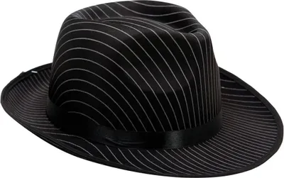 Immagine prodotto di Cappello gangster a righe mamma nero nero taglia unica