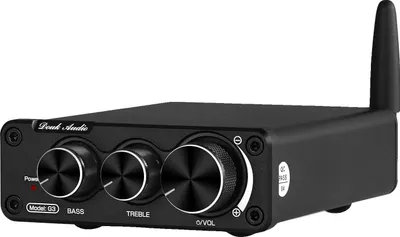 Zdjęcie produktu dla Cyfrowy wzmacniacz, łączność Bluetooth, kompaktowa konstrukcja, regulacja tonów wysokich i niskich