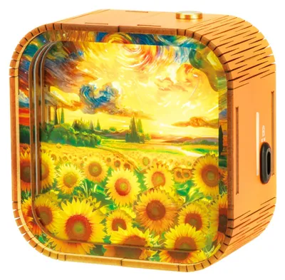Produktbild von 2Kids Toys: 3D-Holzpuzzle, Nachttischlampe, Sonnenblumenfeld