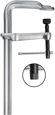 Produktbild von Bessey Schraubzwinge Ganzstahl Spannweite max. 1000mm Ausladung 175mm durchsteckb.Knebel - STB100M