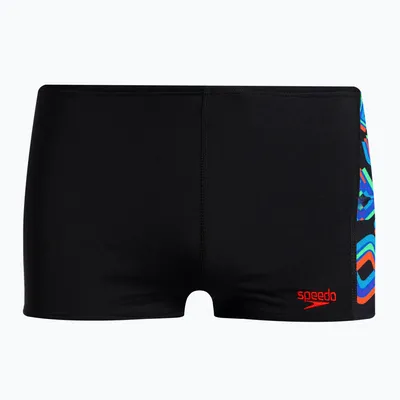 Productafbeelding van Speedo Digi Allover Panel zwemshorts voor kinderen, zwart, model 68-09530G685