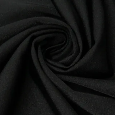 Produktbild von Faschingsstoff Meterware elastisch uni schwarz 1,5m