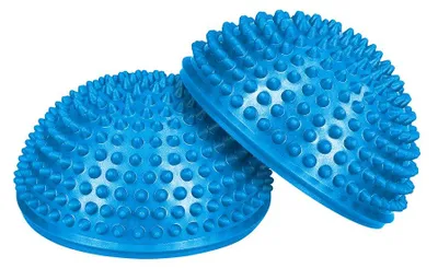Obrázek produktu pro Senzorické míče s hroty pro rehabilitaci, PVC, REBEL ACTIVE, modrá, 16x9cm