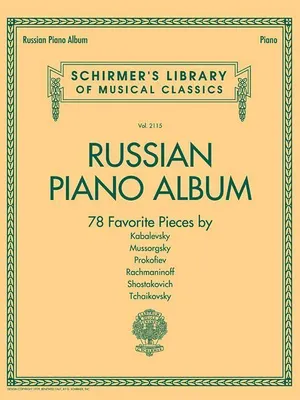 Obrázok produktu pre Russian Piano Album Schirmer Library of Classics Volume 2115 Piano Solo Sheet Music Collection 78 Pieces by Kabalevsky Mussorgsky Prokofiev Rachmaninoff Shostakovich and Tchaikovsky