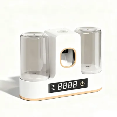 Produktbild von Zahnbürstenhalter UV-Sterilisator, HD-LED-Touchscreen, Automatischer Zahnpastaspender, USB-Aufladung, Ohne Bohren