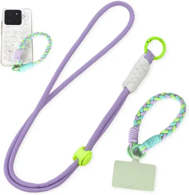 Imagen del producto de Juego de correas para teléfono, ajustables, 2 unidades, universales, para teléfonos inteligentes