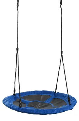 Produktbild von Hängematte für Kinder, Durchmesser 98 cm, blau, aus Stoff