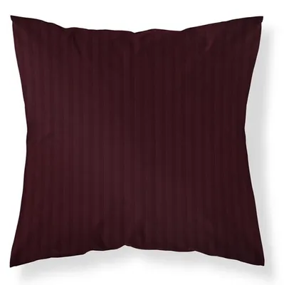Produktbild von Kissenbezug, Schlafkissenbezug, Damast, 100% Baumwolle, Streifen 40x40 Rotwein