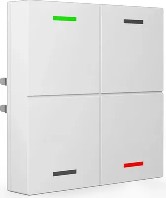 Immagine prodotto di MDT KNX 55 x 55 mm Pulsante Light 4 vie neutro bianco puro lucido, 1 pz.