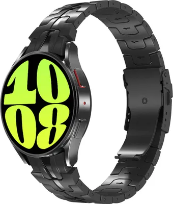 Produktbild von Accezz Steel Band für das Samsung Galaxy Watch 4 / 5 / 6 / 7 / FE (20 mm) - Schwarz
