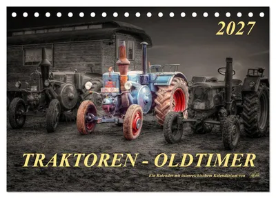 Produktbild von Traktoren - Oldtimer (Tischkalender 2027 DIN A5 quer), CALVENDO Monatskalender