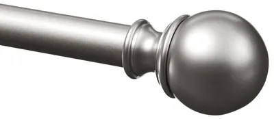 Productafbeelding van Amazon Basics uitschuifbare gordijnstang met kogeluiteinden, 19 mm diameter, 91 tot 183 cm, nikkel