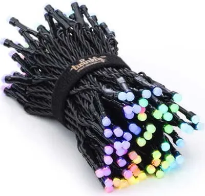 Produktbild von Twinkly Lichterkette Strings 100 LED Multicolor Outdoor 8m schwarz