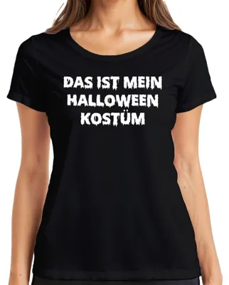 Immagine prodotto di Questo è il mio costume di Halloween Divertente detto Travestimento Spaventoso Maglietta da donna, nero, L