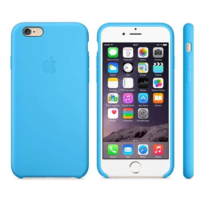 Produktbild von Apple iPhone 6 Silicone Case MGQJ2ZM/A blau