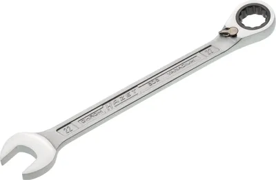 Produktbild von HAZET Ratschen-Ringgabelschlüssel 606-22 291,5mm Chrom-Vanadium-Stahl