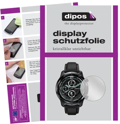 Produktbild von 2x Schutzfolie für Mobvoi TicWatch Pro 3 (47mm) klar Displayschutzfolie Folie Display Schutz dipos