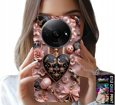 Produktbild von Fall Für Xiaomi Redmi A3 - Feminine Designs Vorhängeschloss Herz Fall + Glas