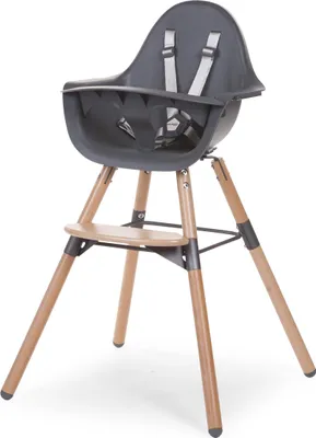 Produktbild von CHILDHOME EVOLU 2 STUHL NATUR / ANTHRA 2 in 1 + RING; CHEVOCHNA
