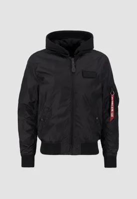 Produktbild von Alpha Industries Hooded Bomberjacke mit Reißverschluss und Armtasche Größe: S