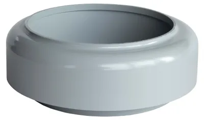 Produktbild von INEFA Verbindungsstück Fallrohr zu Abfluss, PVC DN100 / 100mm Grau Zubehör Fallrohr Kunststoff, einfache Steckmontage, Germany