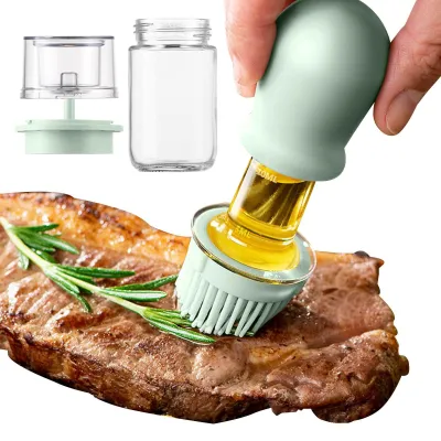 Immagine prodotto di Distributore di olio 2-in-1 con spazzola, capacità 180 ml