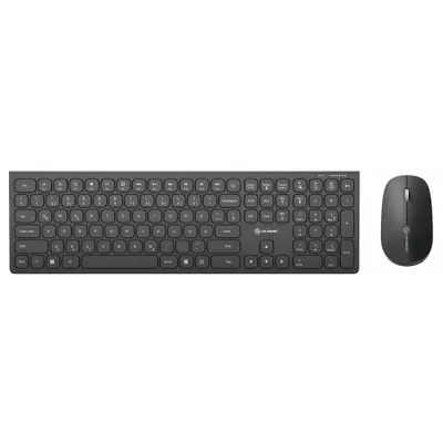 Produktbild von ALOGIC ASKBT3WC-DE, Volle Größe (100%), Kabellos, RF Wireless + Bluetooth, QWERTZ, Schwarz, Maus enthalten