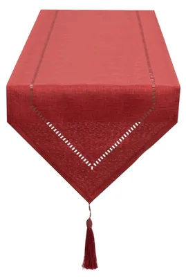 Produktbild von Tischläufer aus Leinen, Rot 32 x 220 cm