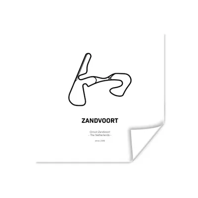 Produktbild von MuchoWow® Poster Rennstrecke - Zandvoort - Formel 1 100x100 cm - Babyzimmer