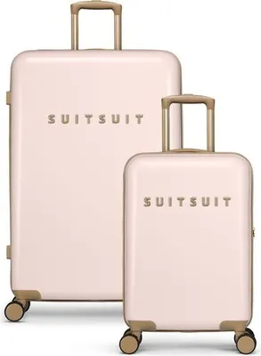 Produktbild von SUITSUIT SUITSUIT Kofferset 2-teilig - Großer Reisekoffer - Handgepäckkoffer - Valies Set - Sicheres TSA-Schloss - Reisekofferset - Reisekoffer mit Rollen - Fusion Kofferset Rose Pearl