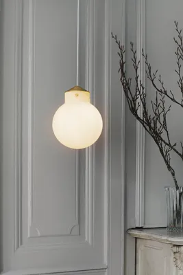 Image de Luminaire suspendu opale NORDLUX Raito, Variante : Ø 225 x 290 mm