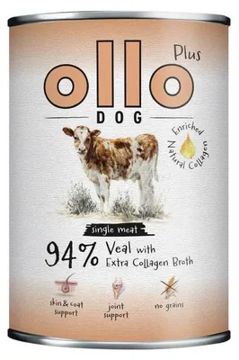 Zdjęcie produktu dla OLLO Plus Kolagen Mono Cielęcina - mokra karma dla psa - 800g