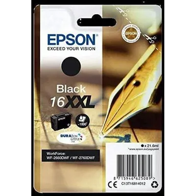 Obrázok produktu pre Epson C13T16814020, Vysoký (XL) výnos, Čierna, Atrament na pigmentovej báze, 1 kusov