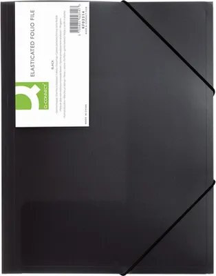 Produktbild von Plastový obal s gumičkou Q-CONNECT čierny