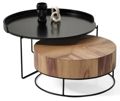 Immagine prodotto di Tavolini da salotto moderni e nero, marrone, legno, metallo, nuovi