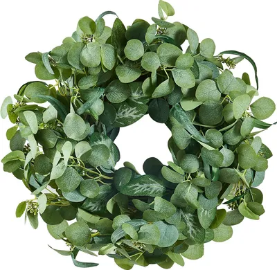 Immagine prodotto di Ghirlanda decorativa 66,04 cm Ghirlanda di eucalipto Ghirlanda stagionale Ghirlanda per porte Tutto l'anno