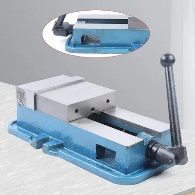 Produktbild von 6 Zoll Professionelle Tischschraubstock, Hochpräzise 6-Zoll-Backenbreite für Maschinen, Schraubstock, Blau