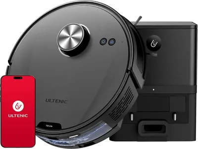 Image de Aspirateur robot T10 Lite avec fonction serpillère et station de vidange, aspirateur robot avec navigation LiDAR, puissance d'aspiration de 5000 Pa, autonomie de 180 minutes, idéal pour