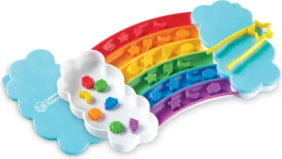 Produktbild von Learning Resources Rainbow Sorting Activity Set, 3 Jahr(e), Mehrfarbig